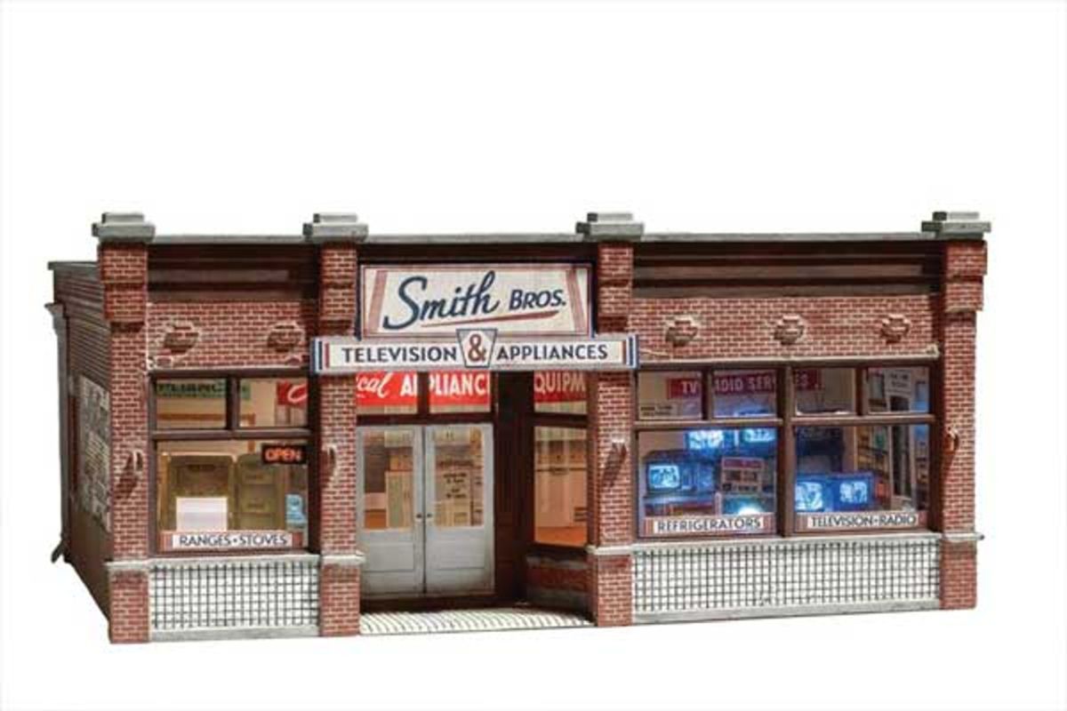 Woodland Scenics 4959 N B/U Smith Brothers TV & Appliance Store