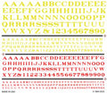 Woodland Scenics 504 RR Roman Letters/red&gold Dry Transfer