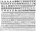Woodland Scenics 505 RR Roman Letters/black Dry Transfer