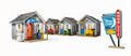Woodland Scenics 5073 HO B/U Moonlite Motor Court