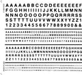 Woodland Scenics 508 RR Gothic Letters/black Dry Transfer