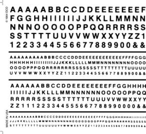 Woodland Scenics 508 RR Gothic Letters/black Dry Transfer