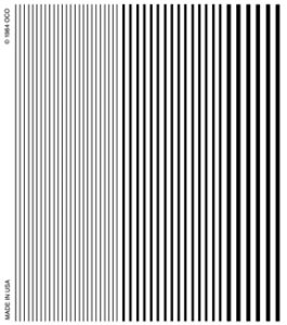 Woodland Scenics 513 Stripes/black Dry Transfer