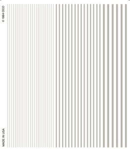 Woodland Scenics 514 Stripes/white Dry Transfer