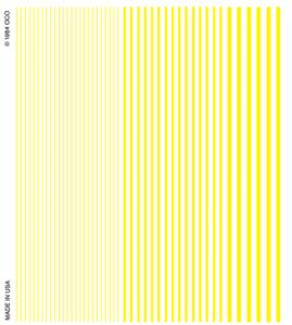 Woodland Scenics 516 Stripes/yellow Dry Transfer