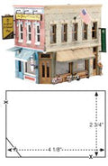 Woodland Scenics 5182 HO Pre-Fab Main Street Mercantile