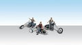 Woodland Scenics 5554 HO AutoScenes/Bad Boy Bikers