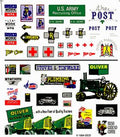 Woodland Scenics 556 Assorted Logos & Ad Signs Dry Transfer Dry Transfer