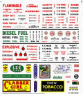Woodland Scenics 557 HO Data/Warning Label Signs Dry Transfer Dry Transfer