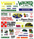 Woodland Scenics 559 Assorted Products & Business Signs Dry Transfer Dry Transfer