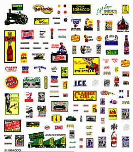 Woodland Scenics 570 Mini Product Logos Dry Transfer