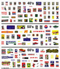 Woodland Scenics 573 Mini Signs & Posters Dry Transfer