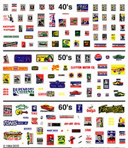 Woodland Scenics 573 Mini Signs & Posters Dry Transfer