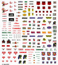 Woodland Scenics 574 Mini Service Station Signs Dry Transfer