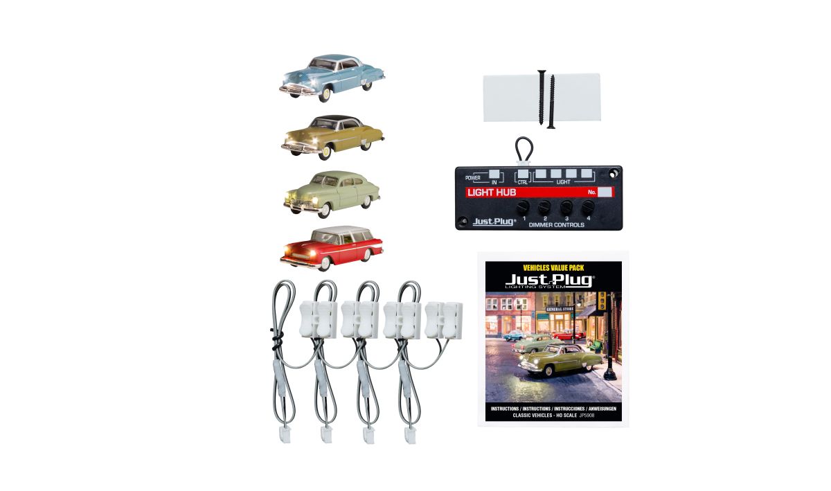 Woodland Scenics 5908 HO Scale Value Pack Classic Vehicles