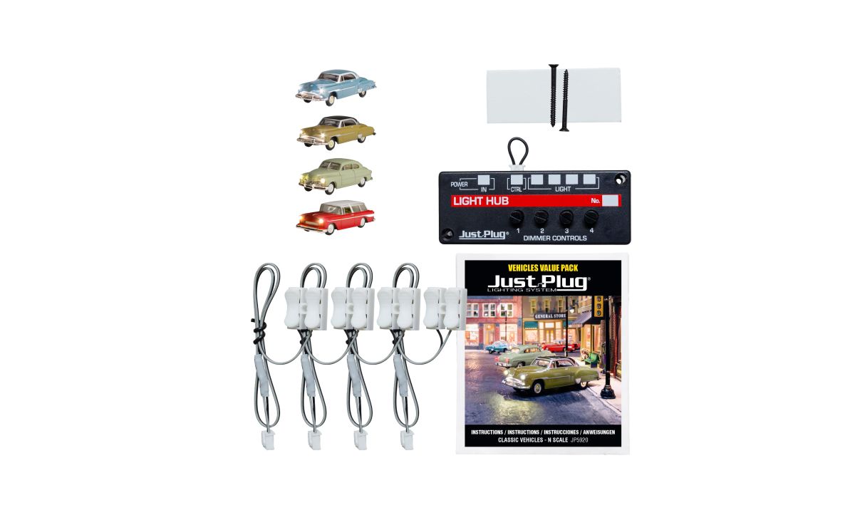 Woodland Scenics 5920 N Scale Value Pack Classic Vehicles