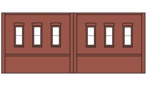 Woodland Scenics 60102 N DPM Dock Level Wall Windows