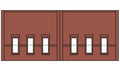 Woodland Scenics 60103 N DPM Street Level Wall Windows