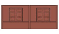 Woodland Scenics 60105 N DPM Dock Level Wall Freight Doors