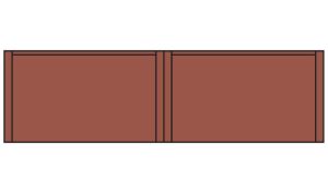 Woodland Scenics 60111 N DPM 1-Story Blank Wall