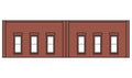 Woodland Scenics 60112 N DPM 1-Story Wall Windows
