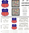 Woodland Scenics 603 Union Pacific Box Cars Dry Transfer