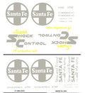 Woodland Scenics 605 Santa Fe Boxcars/Freight Dry Transfer