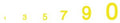Woodland Scenics 730 RR Gothic Numbers/yellow Dry Transfer