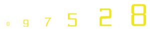 Woodland Scenics 749 USA Gothic Numbers/yellow Dry Transfer