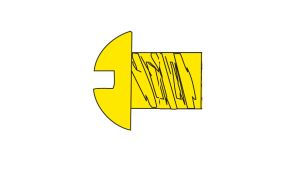 Woodland Scenics 816 2-56 1/2 Round Head Screw/5pk