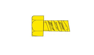 Woodland Scenics 866 0-80 1/4 Hex Head Screw/5pk