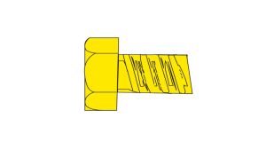 Woodland Scenics 871 1-72 3/8 Hex Head Screw/5pk