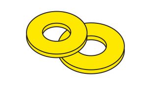 Woodland Scenics 893 1-72 Washers/5pk