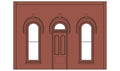Woodland Scenics 90101 O DPM Street/Dock Level Arched Entry Door
