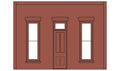 Woodland Scenics 90104 O Street/Dock Level Wall Rectangular Entry Door