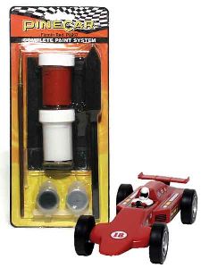 Pinecar Derby 3957 FlaminRed Paint System