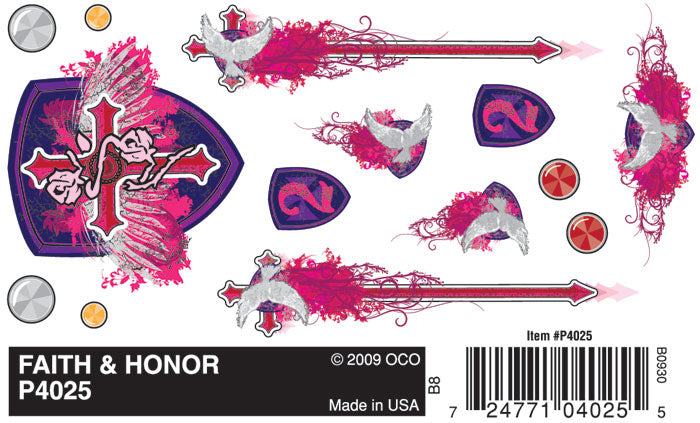 Pinecar Derby 4025 Faith & Honor Dry Transfer