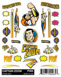 Pinecar Derby 465 Stick-On Decal/Captain Zoom