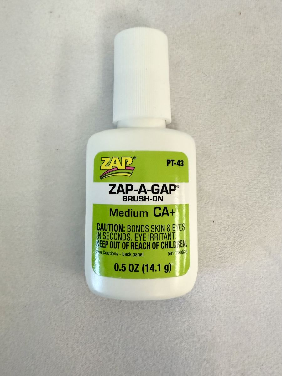 Pacer / Zap CA Glue 43 Zap A Gap Ca Brush On 1/2oz