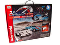 Auto World HO SLOT CAR 16' 24 Hours of Le Mans Speed V Endurance 1966 Ford GT40 SET SRS333