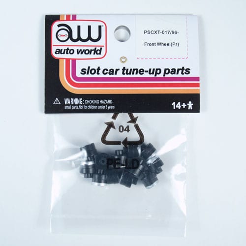 Auto World HO SLOT CAR XTraction Front Wheel (Pair) PART PSCXT-017