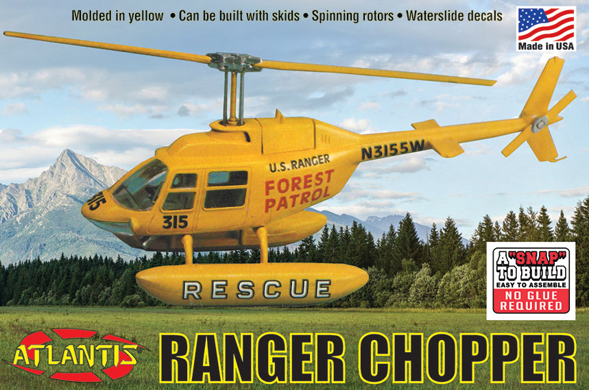 Atlantis Models Forest Patrol Rescue Helicopter 1:72 ALM 1025
