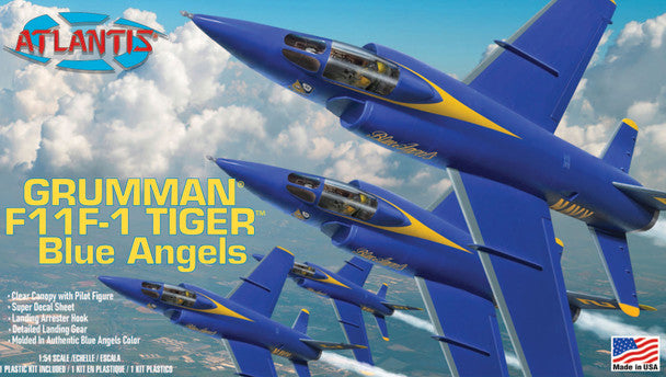 Atlantis Models F-11F Tiger US Navy Blue Angels 1:55 ALM 169