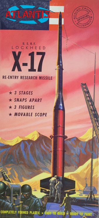 Atlantis Models Lockheed USAF X-17 Research Rocket 1:40 ALM 1810