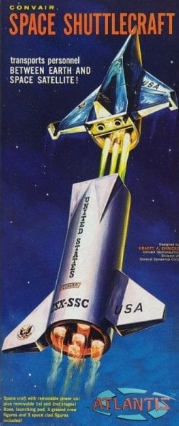 Atlantis Models Convair Shuttle Space Ship 1:150 ALM 1828