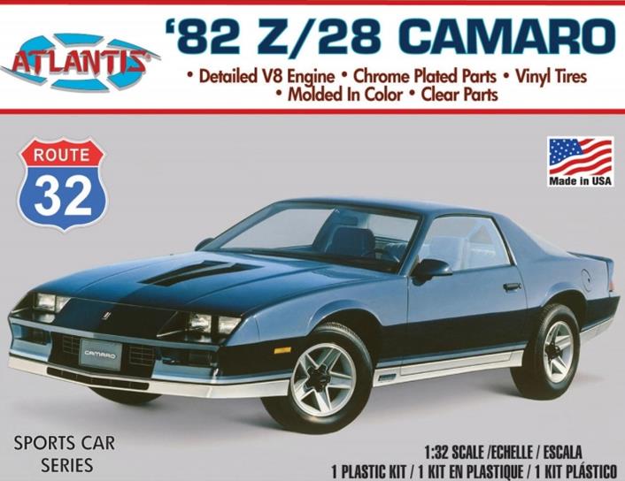 Atlantis Models '82 Chevy Camaro Route 32 1:32 ALM 2004