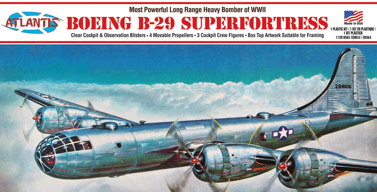 Atlantis Models Boeing B-29 Superfortress W/swivel 1:208 ALM 208
