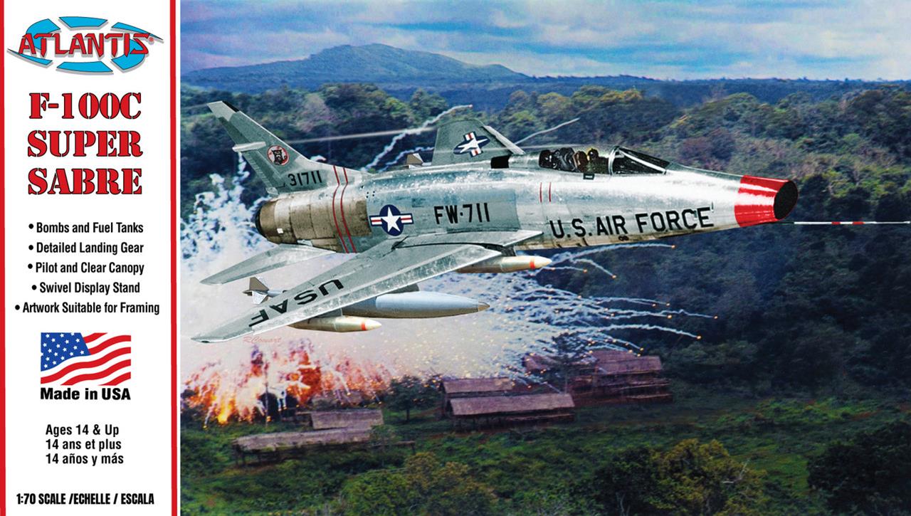 Atlantis Models F-100C Super Sabre 1:70 ALM 236