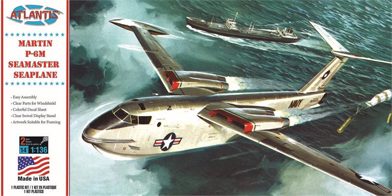 Atlantis Models P6M Seamaster w/Stand 1:136 ## ALM 244