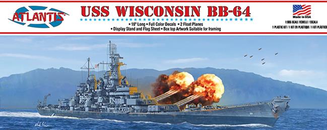 Atlantis Models USS Wisconsin BB-64 Battleship 1:600 ALM 3006